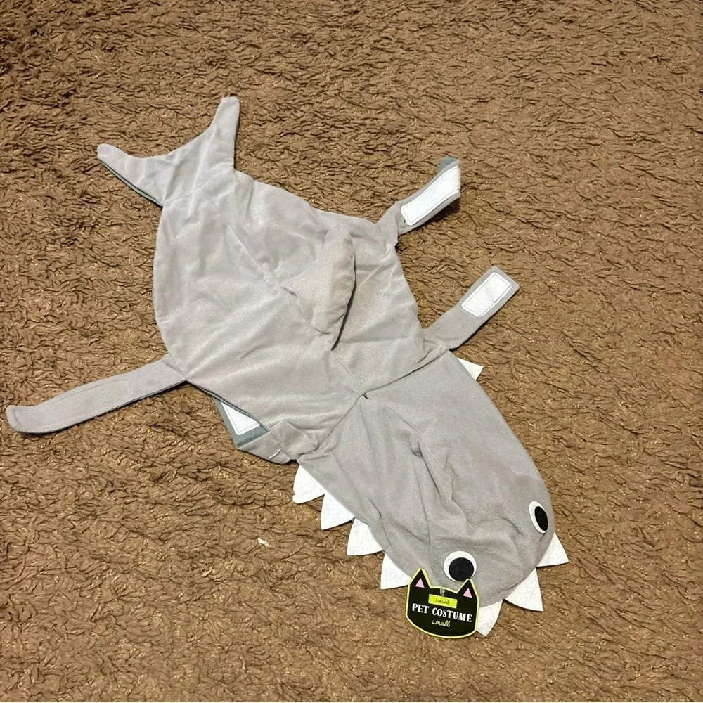 Gray Shark Pet Costume Dog Small NEW Halloween